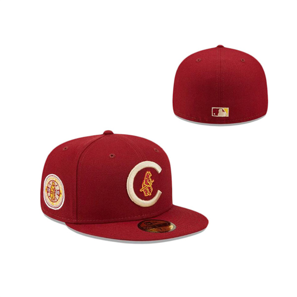 Chicago Cubs Cardinal Sunshine 59FIFTY Fitted Hat