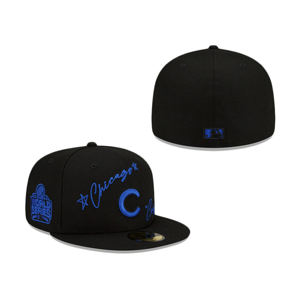 Chicago Cubs Cursive 59FIFTY Fitted Hat