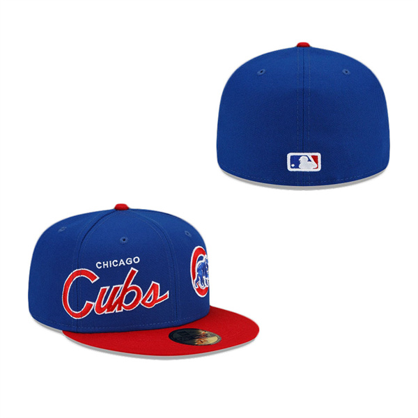 Chicago Cubs Double Logo 59FIFTY Fitted Hat