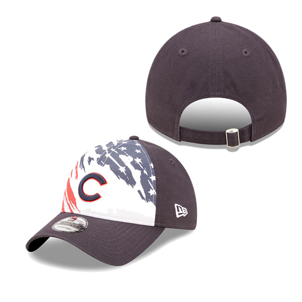 Chicago Cubs Navy 2022 4th Of July Stars Stripes 9TWENTY Adjustable Hat