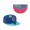 Men's Chicago Cubs New Era Blue Light Blue MLB X Big League Chew Big Rally Blue Raspberry Flavor Pack 59FIFTY Fitted Hat