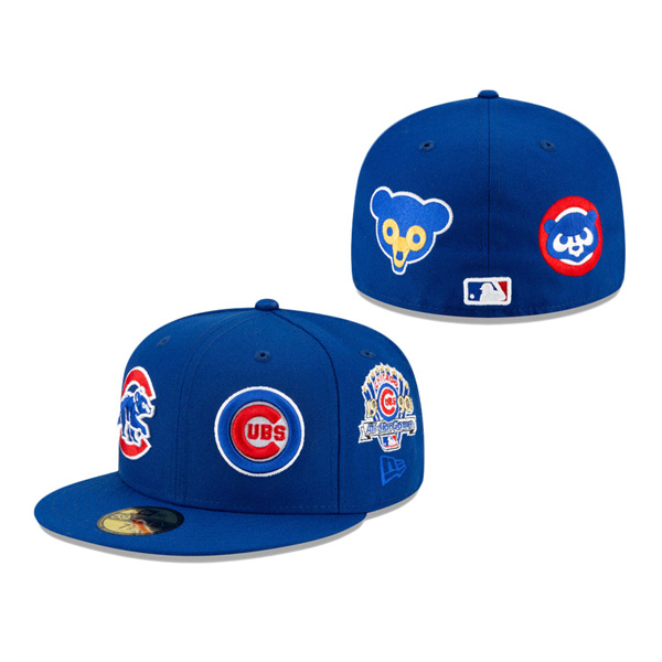 Chicago Cubs New Era Patch Pride 59FIFTY Fitted Hat Royal