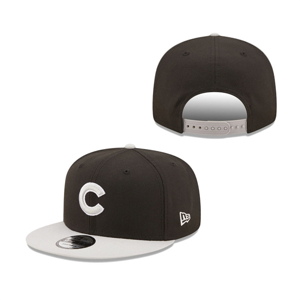 Chicago Cubs New Era Spring Two-Tone 9FIFTY Snapback Hat Black Gray
