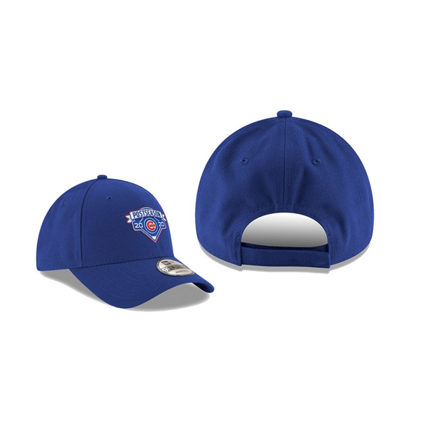 Men's Chicago Cubs 2020 Postseason Royal Locker Room 9FORTY Adjustable Hat