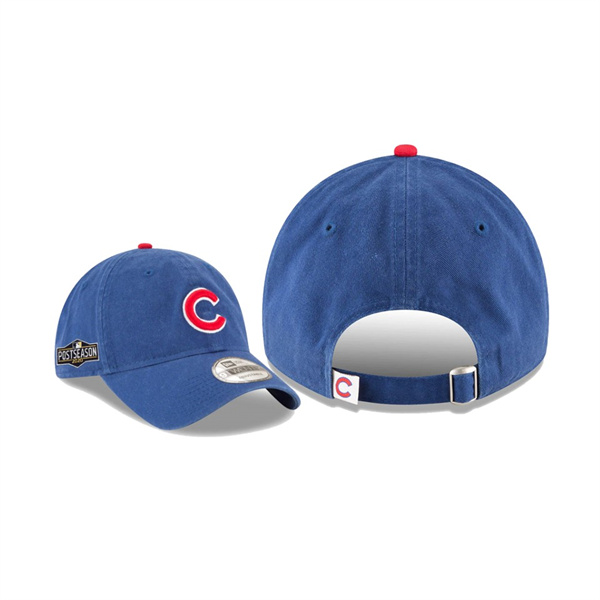 Men's Chicago Cubs 2020 Postseason Royal Side Patch 9TWENTY Adjustable Hat