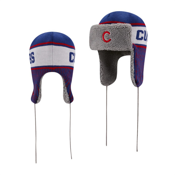 Chicago Cubs Knit Trapper Royal Hat