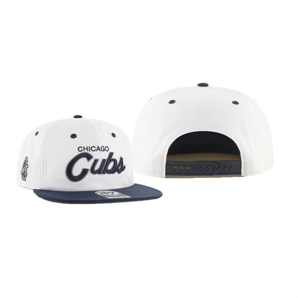Men's Chicago Cubs Cooperstown Crosstown White Captain Rf Hat