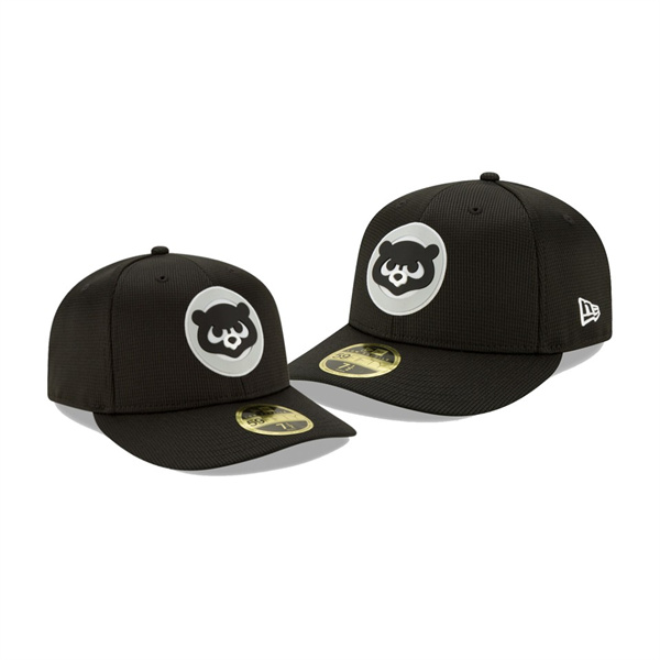 Men's Cubs Clubhouse Black Team Low Profile 59FIFTY Fitted Hat