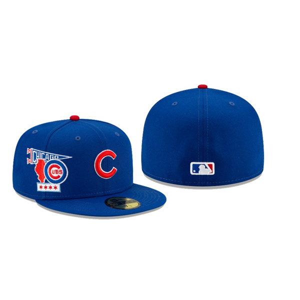 Men's Chicago Cubs City Patch Blue 59FIFTY Fitted Hat