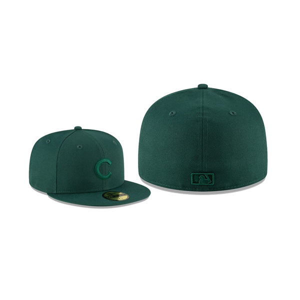 Men's Chicago Cubs Tonal Dark Green 59FIFTY Fitted Hat