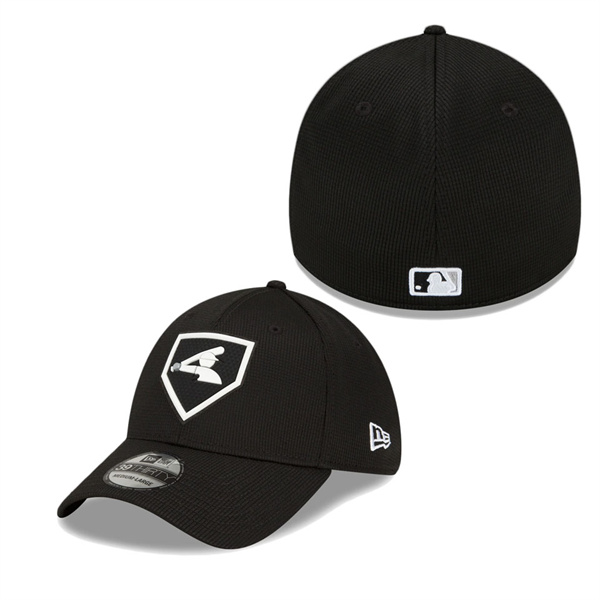 Chicago White Sox Black Clubhouse Cooperstown Collection 39THIRTY Flex Hat