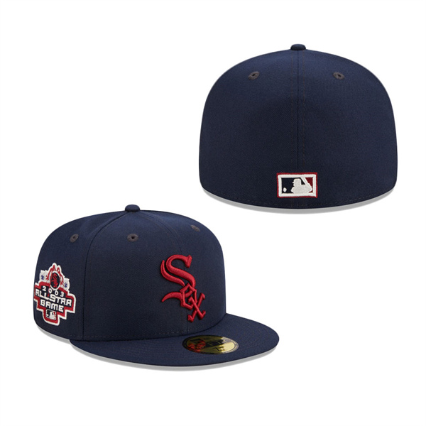 Chicago White Sox New Era Cooperstown Collection 2003 All-Stars Game Patch 59FIFTY Fitted Hat Navy