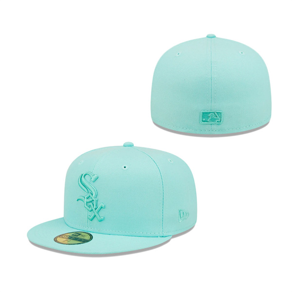 Chicago White Sox New Era Icon Color Pack 59FIFTY Fitted Hat Turquoise