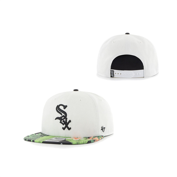 Men's Chicago White Sox Hurley X '47 White Paradise Captain Snapback Hat