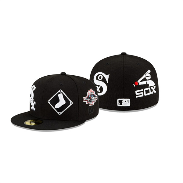 Men's Chicago White Sox Team Pride Black 59FIFTY Fitted Hat