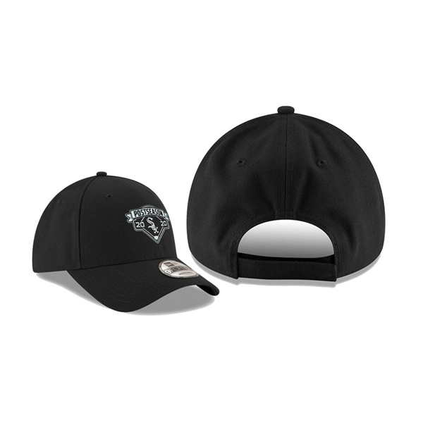 Men's Chicago White Sox 2020 Postseason Black Locker Room 9FORTY Adjustable Hat
