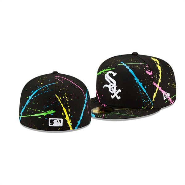 Chicago White Sox Streakpop Black 59FIFTY Fitted Hat