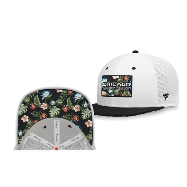 Men's White Sox Infield Garden White Trucker Snapback Hat