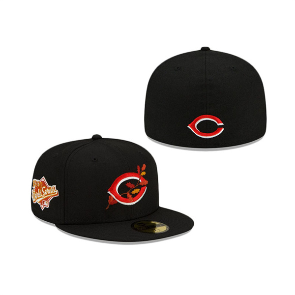 Cincinnati Reds Leafy Front 59FIFTY Fitted Hat