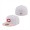 Cincinnati Reds New Era Scarlet Undervisor 59FIFTY Fitted Hat White Pink