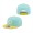 Cincinnati Reds New Era Spring Two-Tone 9FIFTY Snapback Hat Turquoise Yellow