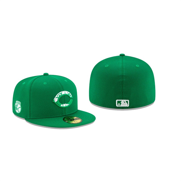 Men's Cincinnati Reds 2021 St. Patrick's Day Green 59FIFTY Fitted Hat