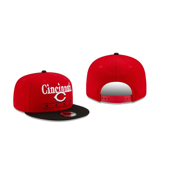 Men's Cincinnati Reds Two Tone Retro Red 9FIFTY Snapback Hat