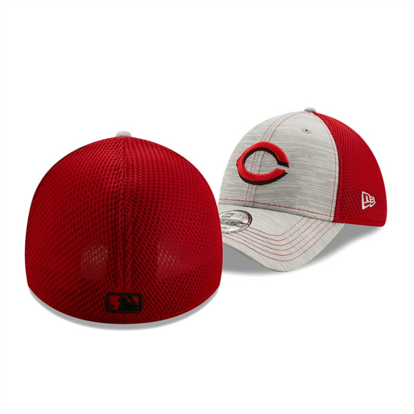 Men's Reds Prime Neo Gray Red 39THIRTY Flex Hat