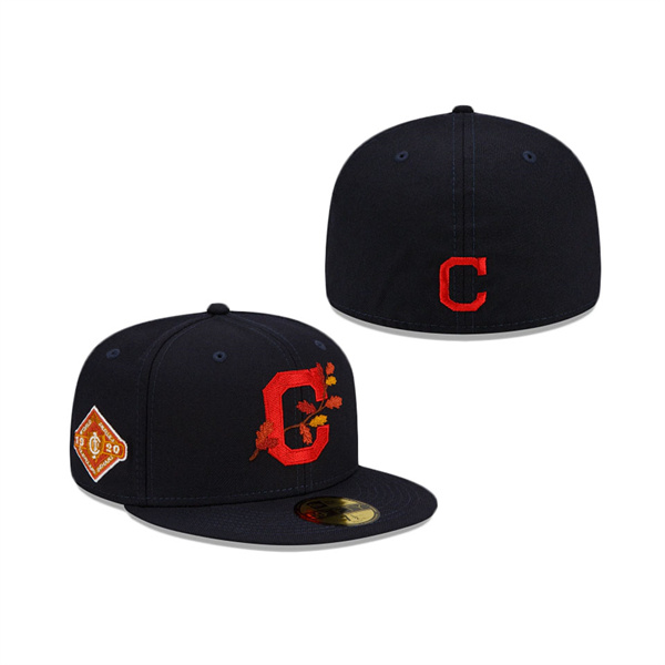 Cleveland Indians Leafy Front 59FIFTY Fitted Cap