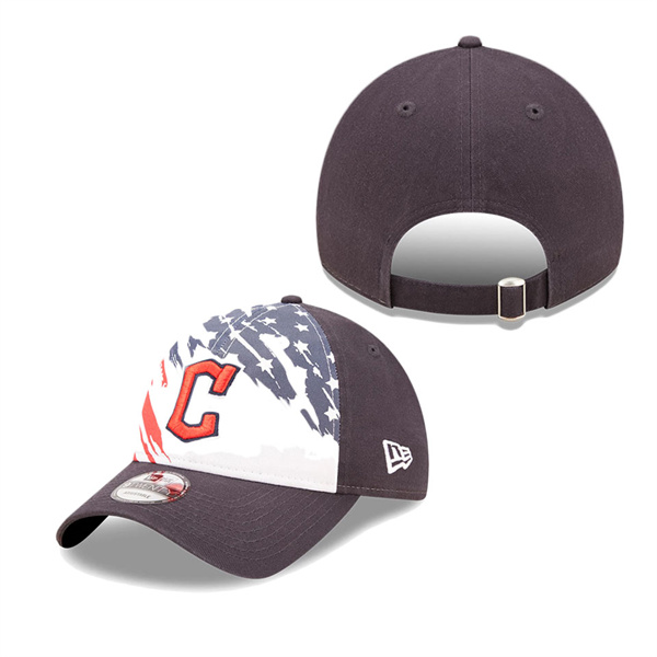 Cleveland Guardians Navy 2022 4th Of July Stars Stripes 9TWENTY Adjustable Hat