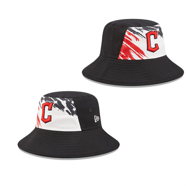 Cleveland Guardians Navy 2022 4th Of July Stars Stripes Bucket Hat