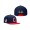 Cleveland Guardians Navy Cooperstown Collection Iconic League Snapback Hat