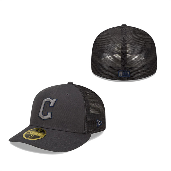 Cleveland Guardians New Era 2022 Batting Practice Low Profile 59FIFTY Fitted Hat Graphite