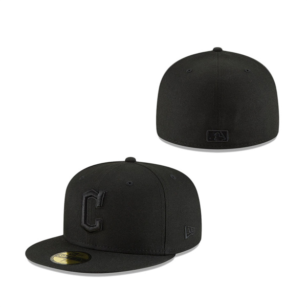 Cleveland Guardians New Era 59FIFTY Fitted Hat - Black Black