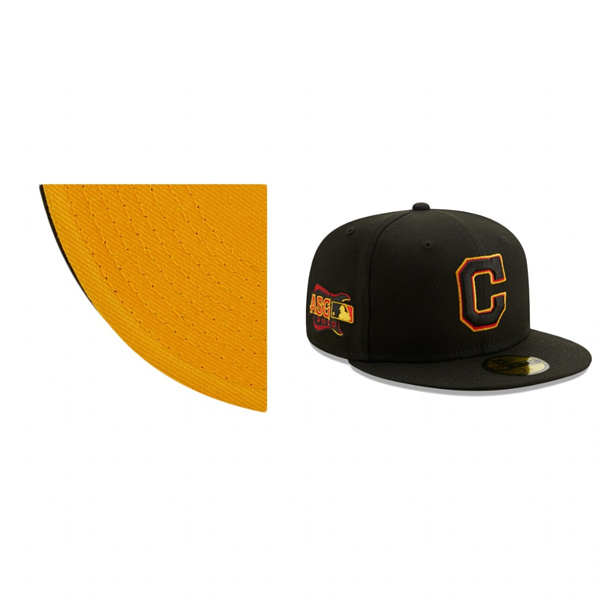 Cleveland Indians 2019 MLB All-Star Game Black Gold Undervisor 59FIFTY Hat