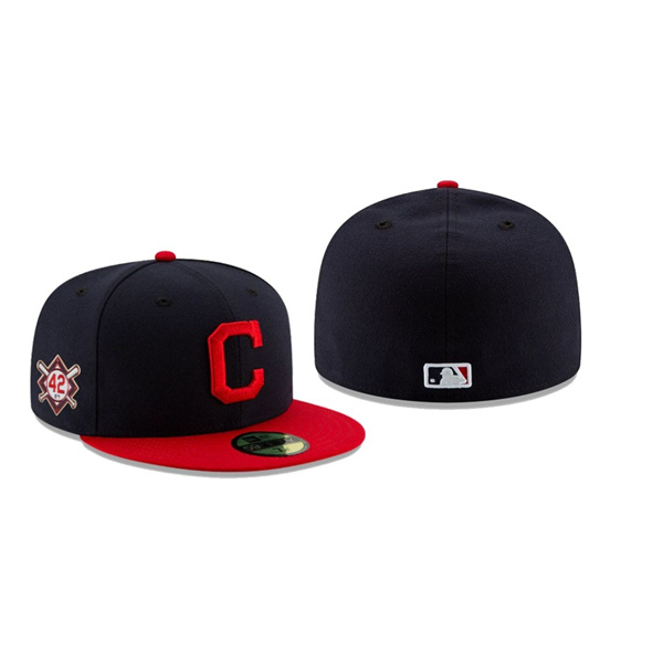 Men's Cleveland Indians Jackie Robinson Day Black 59FIFTY Fitted Hat