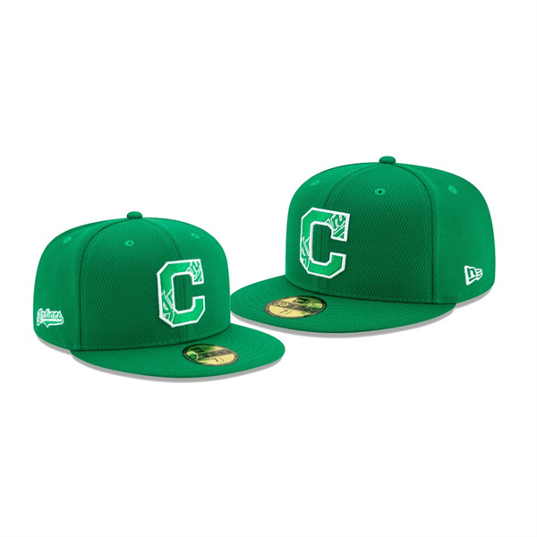 Men's Indians 2020 St. Patrick's Day Kelly Green On Field 59FIFTY Fitted Hat