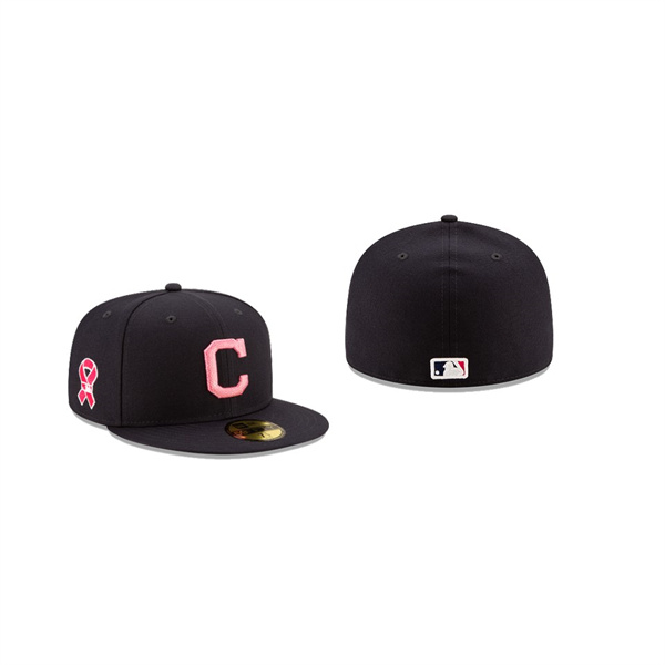 Men's Cleveland Indians 2021 Mothers Day Navy On-Field 59FIFTY Fitted Hat