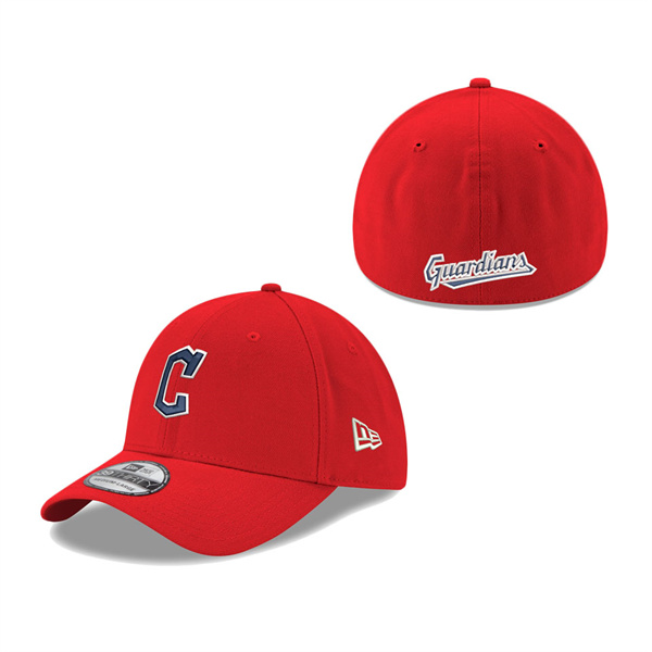 Men's Cleveland Guardians New Era Red 39THIRTY Flex Hat