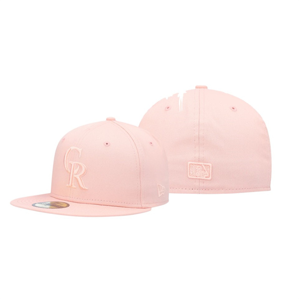 Colorado Rockies Blush Sky Tonal Pink 59FIFTY Fitted Hat