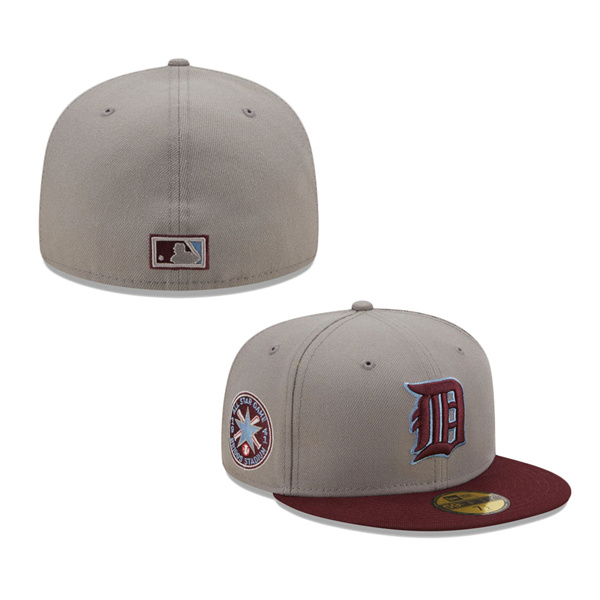 Detroit Tigers New Era 1941 All-Star Game Blue Undervisor 59FIFTY Fitted Hat Gray Maroon