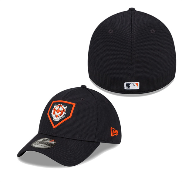 Detroit Tigers Navy Clubhouse Alternate Logo 39THIRTY Flex Hat