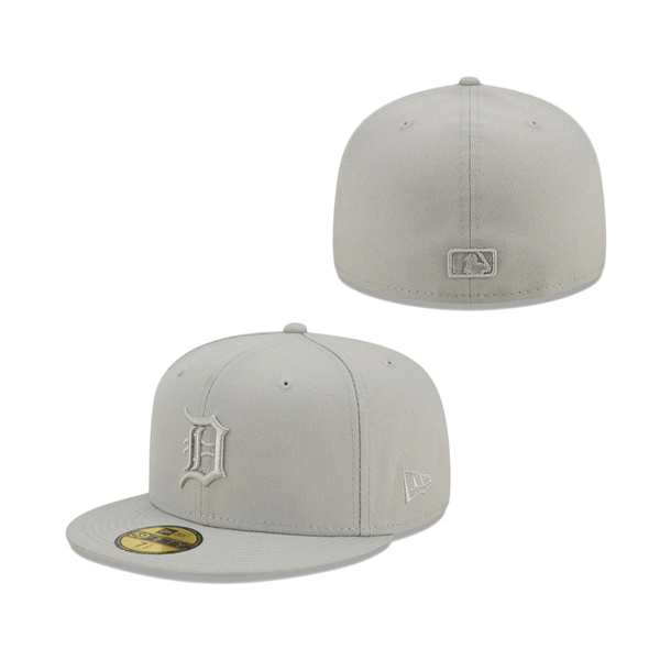 Detroit Tigers New Era Icon Color Pack 59FIFTY Fitted Hat Gray