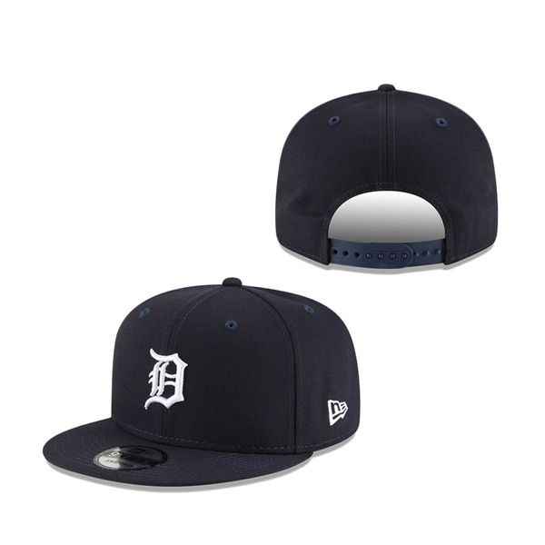 Detroit Tigers New Era Logo Team Color 9FIFTY Snapback Hat - Navy