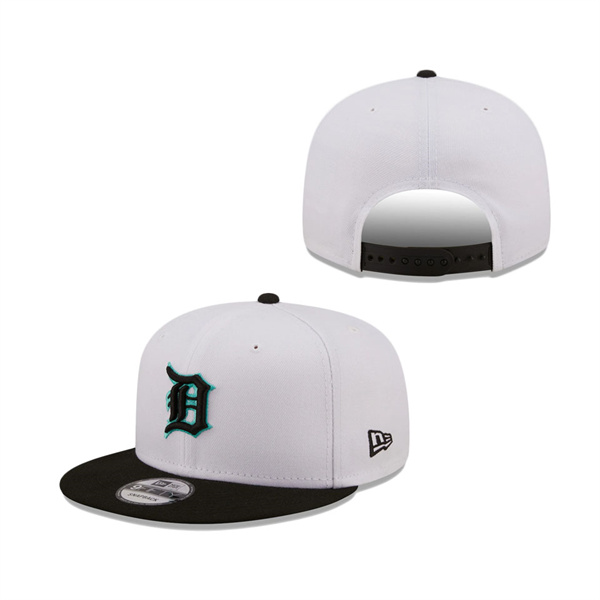Detroit Tigers New Era Spring Two-Tone 9FIFTY Snapback Hat White Black