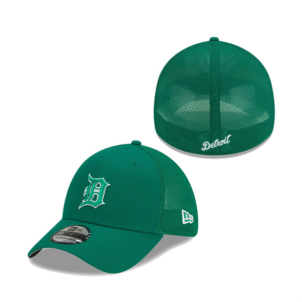 Detroit Tigers New Era St. Patrick's Day 39THIRTY Flex Hat Green
