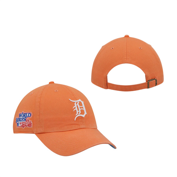 Men's Detroit Tigers '47 Orange 1984 World Series Double Under Clean Up Adjustable Hat
