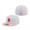 Detroit Tigers New Era Scarlet Undervisor 59FIFTY Fitted Hat White Pink