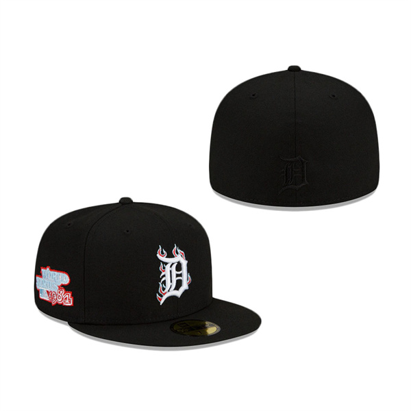 Detroit Tigers Team Fire 59FIFTY Fitted Hat