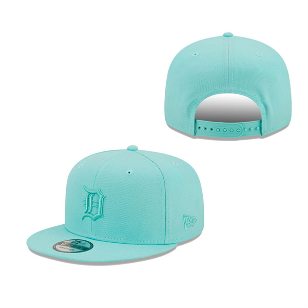 Men's Detroit Tigers New Era Turquoise Spring Color Pack 9FIFTY Snapback Hat